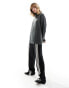 Фото #1 товара Monki oversized roll neck sweater in dark grey