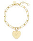 Isabel Initial Heart Gold-Plated Bracelet