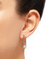 ფოტო #3 პროდუქტის Cultured Freshwater Button Pearl (5mm) Paperclip Drop Earrings in Sterling Silver or 14K Yellow Gold Over Silver