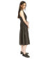 Women's Empire-Waist Zip-Front Midi Dress