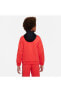 Фото #3 товара Sportswear Repeat Full-Zip Hoodie Çocuk Kırmızı Sweatshirt DZ5622-696