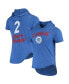 Фото #2 товара Men's Kawhi Leonard Heathered Royal LA Clippers Hoodie Tri-Blend T-shirt