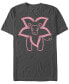 Фото #1 товара Men's Steven Universe Flower Lion Outline Short Sleeve T- shirt