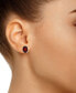 ფოტო #2 პროდუქტის Garnet (3 ct. t.w.) Stud Earrings in 14K White Gold