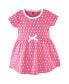 ფოტო #2 პროდუქტის Baby Girls Cotton Short-Sleeve Dresses 2pk, Spring Mix