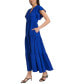 Women's Short-Sleeve Tiered Maxi Dress