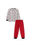 Erkek Çocuk Pijama Takımı 6-9 Yaş Kırmızı