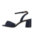 Nina Nigella Block Heels Womens Blue Dress Sandals NIGELLA-LS