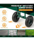 Фото #6 товара Rolling Garden Cart Outdoor Gardening Workseat with Adjustable Height &Tool Storage