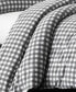 Фото #4 товара Preston Grey Cotton Flannel 3 Piece Duvet Cover Set, King