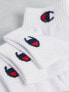 Champion – 3er-Pack knöchelhohe Socken in Weiß