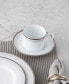 Фото #6 товара Silver Colonnade 4 Piece Saucer Set, Service for 4