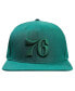 ფოტო #2 პროდუქტის Men's Forest Green Philadelphia 76ers Tonal Logo Snapback Hat