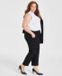 ფოტო #3 პროდუქტის Plus Size Straight-Leg Pants