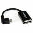 Фото #1 товара Универсальный кабель USB-MicroUSB Startech UUSBOTGRA Чёрный