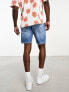 Фото #3 товара Only & Sons loose fit denim shorts in mid blue