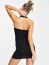 Фото #3 товара COLLUSION halterneck mini dress in black