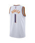 ფოტო #4 პროდუქტის Men's and Women's Devin Booker White Phoenix Suns Swingman Jersey - Association Edition