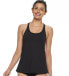 TYR 266244 Women's Solid Taylor Black Tankini Top Swimwear Size Medium