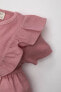 Kız Bebek Kısa Kollu Fitilli Kaşkorse Elbise C2520A524SM