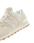 New Balance 574 trainers with gum sole in beige