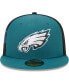 ფოტო #4 პროდუქტის Men's Midnight Green Philadelphia Eagles Gameday 59FIFTY Fitted Hat