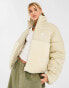 Фото #1 товара adidas Originals 'Neutral Court' teddy puffer jacket in off white