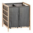 Laundry basket Brown Grey Wood 30 L x 2 33 x 60 x 59,5 cm (12 Units)