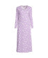 ფოტო #2 პროდუქტის Plus Size Cotton Long Sleeve Midcalf Nightgown