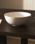 Porcelain salad bowl with gold rim