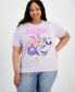 Фото #1 товара Trendy Plus Size Minnie Wink Sketch Graphic T-Shirt