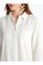 Фото #3 товара LCWAIKIKI Classic Düz Oversize Kadın Gömlek Elbise lcw