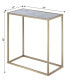 Фото #3 товара Gold Coast Faux Marble Chairside End Table