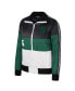 Фото #2 товара Women's Green Michigan State Spartans Color-Block Puffer Full-Zip Jacket