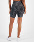 Фото #2 товара Women's Water-Bubbles Bike Shorts, Created for Macy's