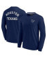 ფოტო #2 პროდუქტის Men's and Women's Navy Houston Texans Super Soft Long Sleeve T-shirt