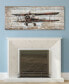 Фото #3 товара Model airplane Metallic Handed Painted Rugged Wooden Wall Art, 24" x 60" x 2.6"