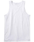 ფოტო #3 პროდუქტის Men's SuperSoft Cotton Stretch Tank Undershirt 2 Pack