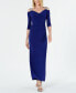 ფოტო #1 პროდუქტის Embellished Cold-Shoulder Gown