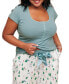 Caileigh Women's Plus-Size Pajama T-shirt & Jogger Set