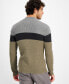 ფოტო #2 პროდუქტის Men's Cotton Colorblocked Full-Zip Sweater, Created for Macy's