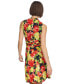 Women's Floral-Print V-Neck Dress