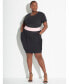 Фото #2 товара Plus Size Pencil Skirt with Pockets