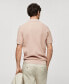 ფოტო #4 პროდუქტის Men's Openwork Knit Cotton Polo