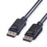 Фото #1 товара ROLINE DisplayPort Cable - DP M - DP M 2 m - 2 m - DisplayPort - DisplayPort - Male - Male - Black