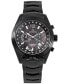 ფოტო #1 პროდუქტის Katherine Women's Chronograph Black Ion Plated Stainless Steel Bracelet Watch 40mm