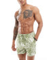 Фото #1 товара South Beach leaf print swim short in olive