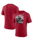 ფოტო #1 პროდუქტის Men's Heathered Red Atlanta Falcons End Around Tri-Blend T-shirt