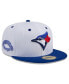 Фото #1 товара Men's White Toronto Blue Jays Throwback Mesh 59FIFTY Fitted Hat