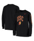 ფოტო #1 პროდუქტის Big Boys Black USC Trojans Arch & Logo 2-Hit Long Sleeve T-shirt